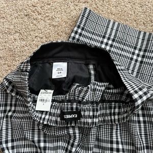 Express plaid work pants